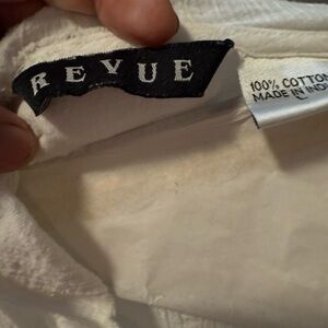 Revue White Cotton bathing suit cover up